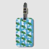 キュウおもしろいリ漬けフードユーモアファンタジー絵文字 ラゲッジタグ (正面縦)