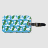 キュウおもしろいリ漬けフードユーモアファンタジー絵文字 ラゲッジタグ (正面横)