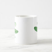 キュウカッコいいリ「BE」の水カッコいい色とおもしろいして コーヒーマグカップ (中央)