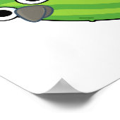 キュウバードベおもしろいギーきゅうりプリン ポスター (角)