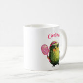 キュウリおもしろいのサングラスとお辞儀が楽しめるキュウリ コーヒーマグカップ (正面右)