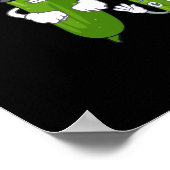 キュウリおもしろいの漬物踊り食品 ポスター (角)