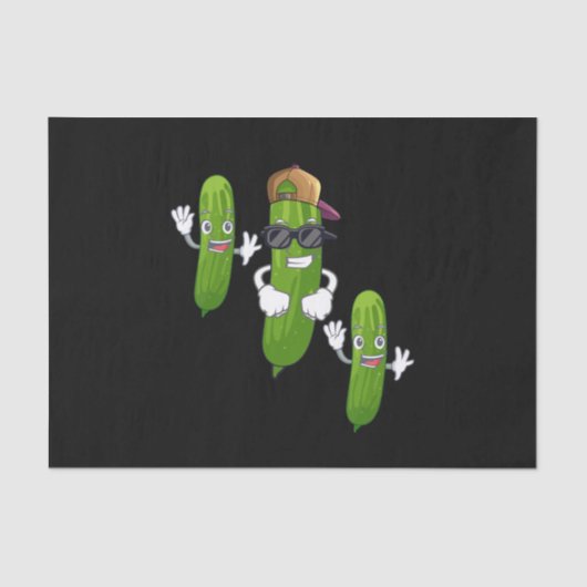 キュウリおもしろいの漬物踊り食品 薄葉紙 (正面)