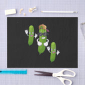 キュウリおもしろいの漬物踊り食品 薄葉紙 (クラフト)