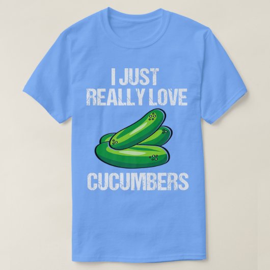 キュウリおもしろいの漬物 Tシャツ (デザイン正面)