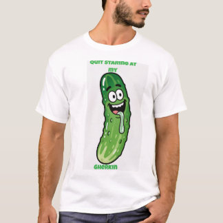 キュウリから視線をそらして Tシャツ