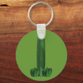 キュウリとピーマン キーホルダー (正面)