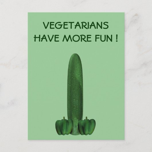キュウリとピーマン ポストカード (正面)