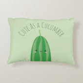 キュウリのかわいいとしておもしろいかわいい アクセントクッション (裏面)