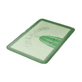 キュウリのかわいいとしておもしろいかわいい バスマット (アングル)