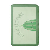 キュウリのかわいいとしておもしろいかわいい バスマット (正面縦)