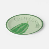 キュウリのようなキュートおもしろいな ペーパープレート (アングル)