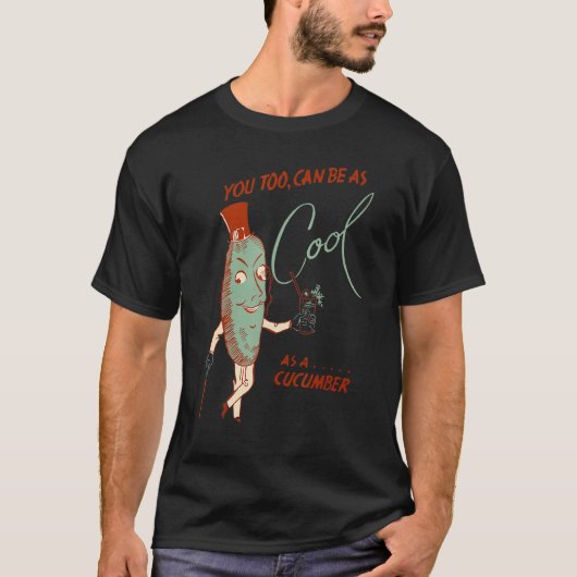 キュウリのように涼しくなれる Tシャツ (正面)
