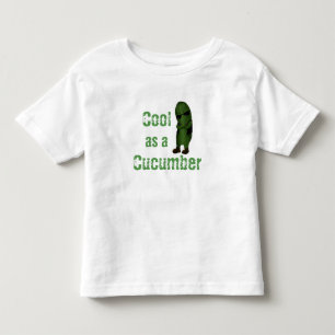 キュウリのように涼しげ トドラーTシャツ