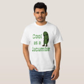 キュウリのように涼しげ Tシャツ (正面フル)