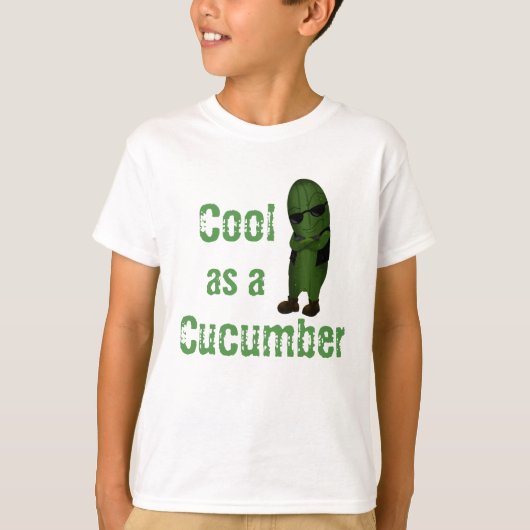 キュウリのように涼しげ Tシャツ (正面)