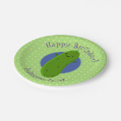 キュウリのキュウリパーソナライズされた誕生日 ペーパープレート (アングル)