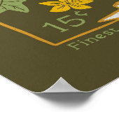 キュウリのシードパケッ素朴ト（緑） ポスター (角)