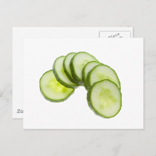 キュウリのスライス ポストカード (正面/裏面)