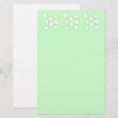 キュウリのスライス。 便箋 (正面/裏面)