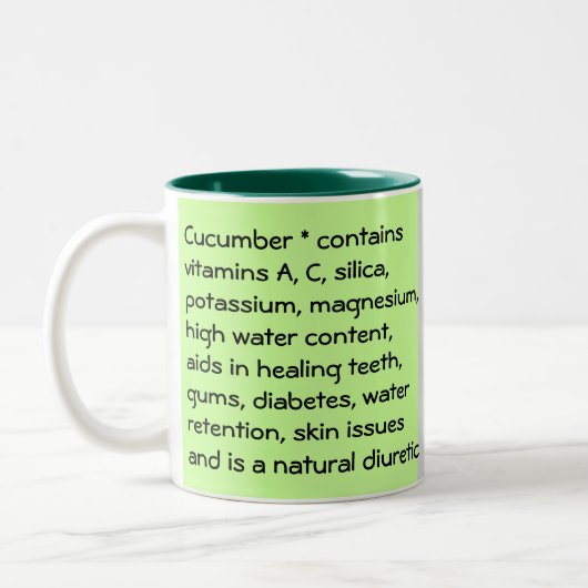 キュウリのマグカップ ツートーンマグカップ (左)