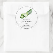 キュウリのラベルのためだけの自家製 ラウンドシール (バッグ)