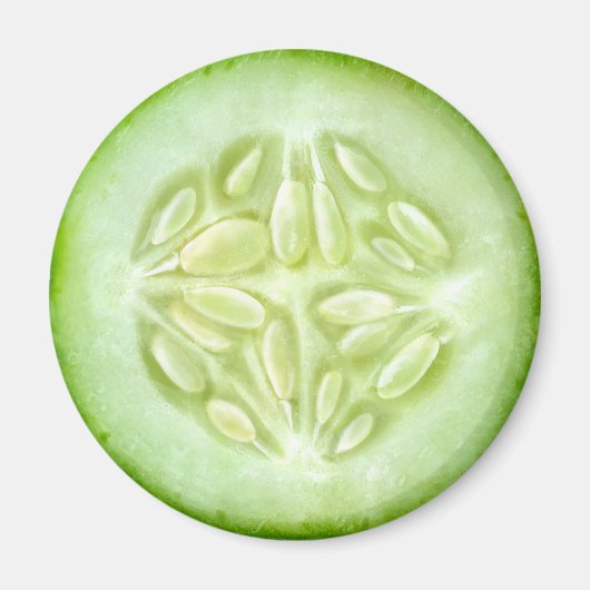 キュウリの一切れ マグネット (正面)