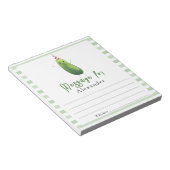 キュウリの大きなディル時間カプセルメッセージ ノートパッド (アングル)