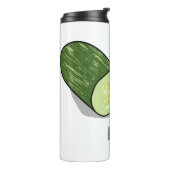 キュウリの漫画イラストレーション タンブラー (回転左)