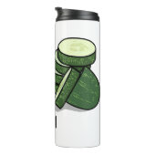 キュウリの漫画イラストレーション タンブラー (回転右)