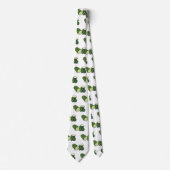 キュウリの漫画イラストレーション ネクタイ (正面)
