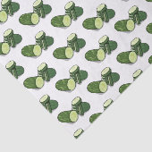 キュウリの漫画イラストレーション 薄葉紙 (詳細)