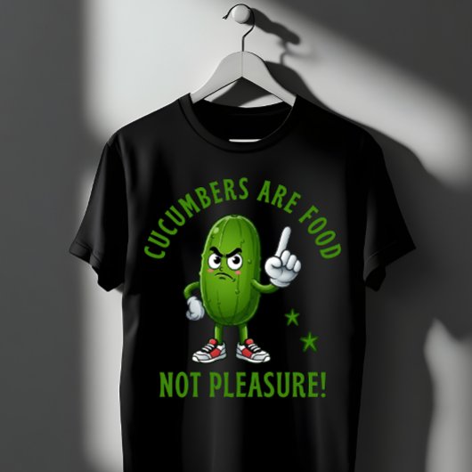 キュウリは食べ物であって快楽ではない 面白い野菜 Tシャツ