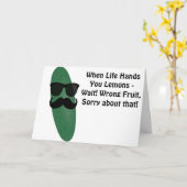 キュウリカッコいいとして カード (黄色い花)