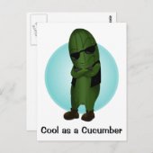 キュウリカッコいいとして ポストカード (正面/裏面)