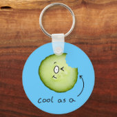 キュウリカッコいいーのキーチェーンとして キーホルダー (正面)