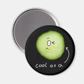 キュウリクールーの磁石として マグネット (正面/裏面)