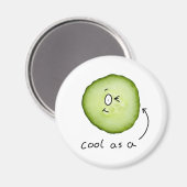 キュウリクールーの磁石として マグネット (正面/裏面)