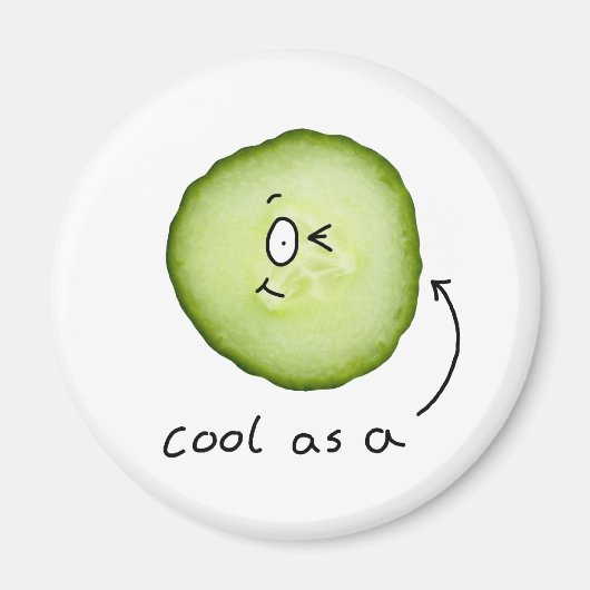 キュウリクールーの磁石として マグネット (正面)