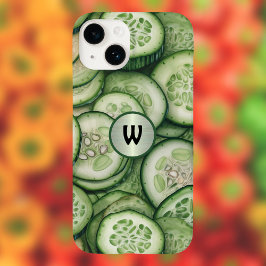 キュウリクールーグリーンベジモノグラムとして Case-Mate iPhone 14ケース