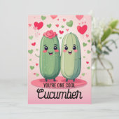 キュウリクールーラブバレンタインデー シーズンカード (スタンド正面)