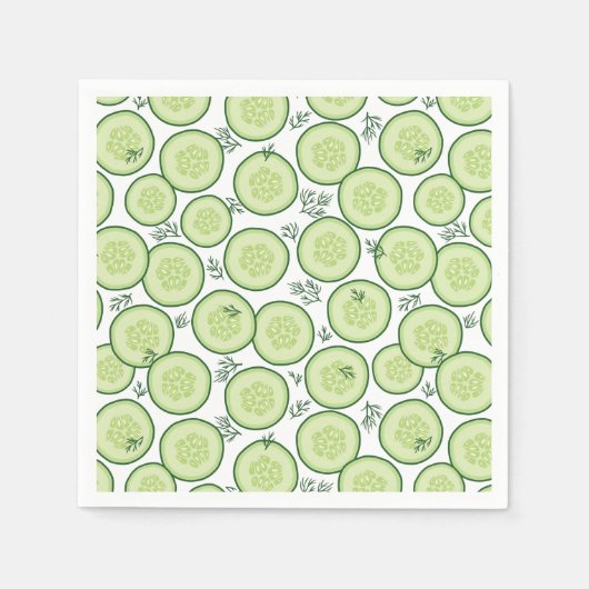 キュウリサラダ スタンダードカクテルナプキン (正面)