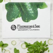 キュウリシードパケットラベル キッチンタオル (折り畳み)