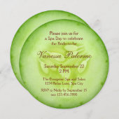 キュウリスパブライダルシャワー招待 招待状 (正面/裏面)