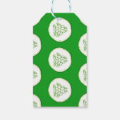 キュウリスライスのパターン ギフトタグ (裏面)
