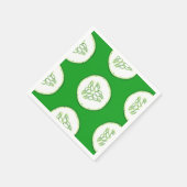 キュウリスライスのパターン スタンダードカクテルナプキン (角)