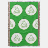 キュウリスライスのパターン スローブランケット (正面縦)