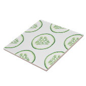キュウリスライスのパターン タイル (側面)