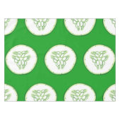 キュウリスライスのパターン テーブルクロス (正面(横))