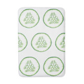 キュウリスライスのパターン バスマット (正面縦)